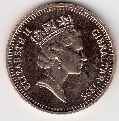 Beschrijving: 5 Pond  QUEEN MOTHER 95 YEAR